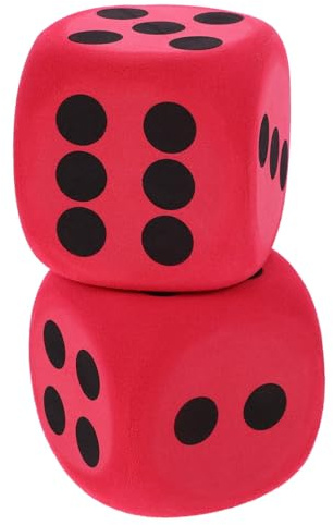 ibasenice Dadi Giganti Eva - Dadi Jumbo Schiuma A Piselli Gioco Di Schiuma Eva Grandi Blocchi Quadrati Forniture Per Festa Per Gioco All'aperto x Matematica Piscina 8