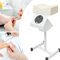 TAZZOR Pediküre Hocker mit Staubreinigungsventilator Maniküre Pediküre Stuhl 45-65cm Höheverstellbar Salon Beinstütze Fußpflege mit weichem High-Density Schwamm für Schönheitssalon Nail Shop Spa