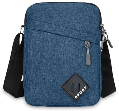 Aucuu Umhängetasche Schultertasche Messenger Bag, Umhängetasche Klein Herren, Oxford Herren Tasche, Herrentasche Zum Umhängen, Handy Schultertasche, Crossbody Handytasche für Arbeit Reise Alltagsleben