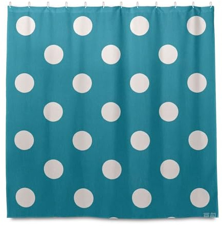 miaozhen Tende per vasca da bagno impermeabili in tessuto con gancio, 182 x 182 cm, in tessuto di poliestere verde, lavabile, grande tenda da doccia per casa, bagno cortinas para el ba?o