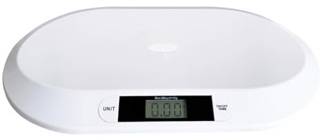 Bilancia digitale per neonati, bilancia da allattamento piatta fino a 20 kg, con display LCD, per bambini, bambini e animali
