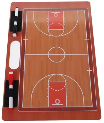 Veemoon Lavagna per Allenatori di Basket Portatile in PVC, Tabellone Tattico per Coaching Scritta a Forma di Palla Sportiva, Attrezzatura per L'allenamento di Squadre Giovanili