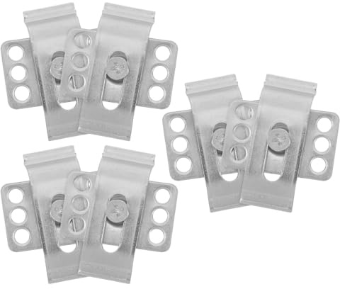 MAGICLULU Fixations Métalliques Lot de 6 pour Évier sous Plan Clips Support Lavabo Installation Rapide pour Maison Bureau Commerce