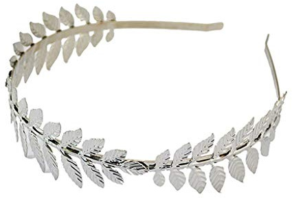 YoungerY Déesse Grecque européenne Bandeau métallique Or Argent Feuilles Branche Couronne Cheveux Bande Mariage Nuptiale diadème Chatoyant Cheveux Accessoires B