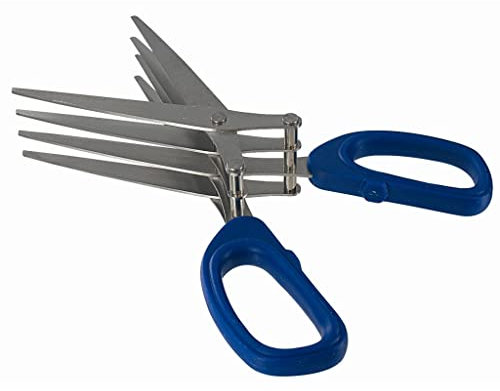 blntackle76 Wurmschere Köderschere 4-Fach ca 19cm stabil Edelstahl Wurmschneider + gratis Petri Heil! Aufkleber