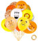 Ainiv 15Pezzi Palloncini Set di Animale, 12 Pollici Confetti Lattice Palloncini per Compleanno Matrimonio Anniversario Bambini Baby Shower Feste la Laurea Decorazioni