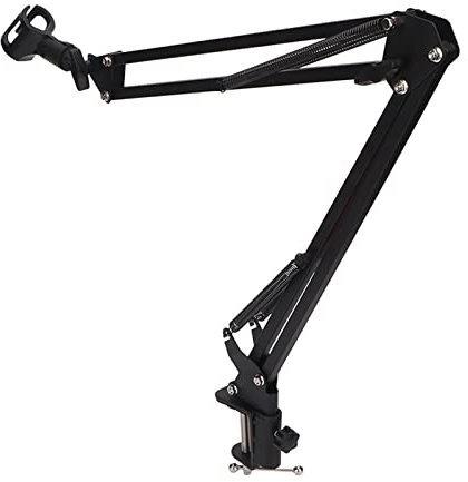 Mikrofonarm, Justerbar Universal Metal Stötsäker Heavy Duty Mic Suspension Sax Boom Arm, Mic Stand Skrivbordsfäste för Studio, Scener