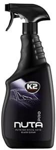 K2 Nuta Pro - Limpiador de cristales para coche, 750 ml, sin rayas, eficaz cuidado del coche para todas las ventanas del coche, función de chorro y espuma 2 en 1