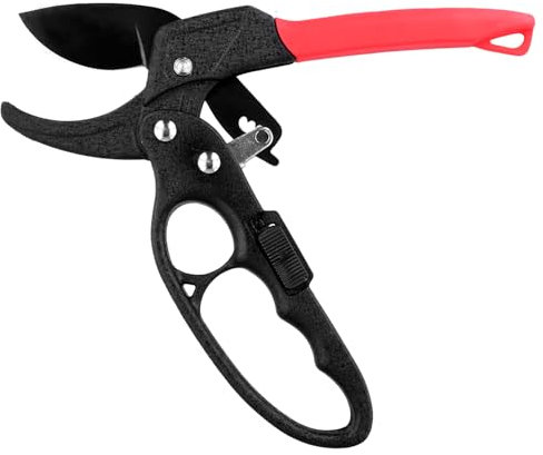 QWORK® Forbici da Giardino, Forbici per Potatura in Acciaio Legato, Forbici Giardinaggio con Impugnatura Antiscivolo, per Rami Leggeri, Arbusti, Siepi