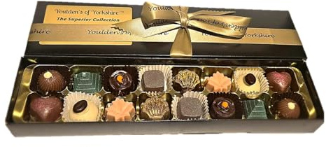 Luxury Handmade Belgian Chocolate Truffles – 16-Piece Gift Box by Youlden’s of Yorkshire – Perfect for Birthdays, Anniversaries & Thank You Gifts