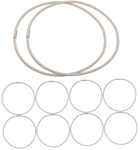 LOLIPPYY 10pezzi Fasce Elastiche Di Ricambio Per Supporto Microfono Antiurto Anello in Gomma Clip Di Fissaggio Per Ridurre Vibrazioni Accessori