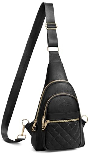 JASGOOD Sling Bag stöldsäker axelväska, PU-läder, en storlek för mode resor