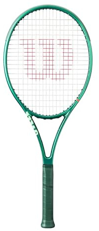 Wilson Blade 104 V10 Adult Performance Tennis Racket - Grip Size 3-4 3/8, Strung with Sensation 16 Natural at Mid Range Tension