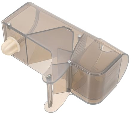 Toyvian Mangiatoia per Pappagalli Domestici in Plastica Resistente, Ciotola Porta Cibo per Uccelli da Gabbia Colore Grigio Chiaro, Forniture per Alimentazione Facile da Pulire e