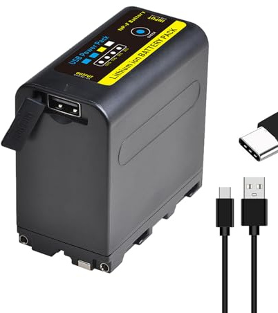 DuraPro 7200mAh 1 Stück NP-F970 NP-F960 Akku mit LED-Anzeige für NP-F970, NP-F550, NP-F750, NP-F330, NP-F770, NP-F960, NP-F530, P-F570 KYTD-Kamera-Akkus