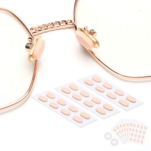 60 Pairs Soft Foam Nose Pads, Self Adhesive Nose Pads Anti-Slip Nosepads for Eyeglasses Sunglasses Reading Glasses, Comfortable and Protect The Makeup