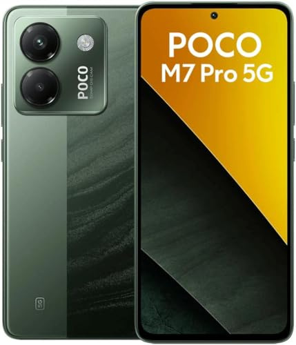 POCO M7 Pro 5G Smartphone, 12+512 Go, Vert, Appareil Photo Sony 50 MP avec OIS, Batterie 5110 mAh, Charge Turbo 45 W, écran AMOLED 120 Hz avec Protection oculaire (Adaptateur Secteur Non Inclus)