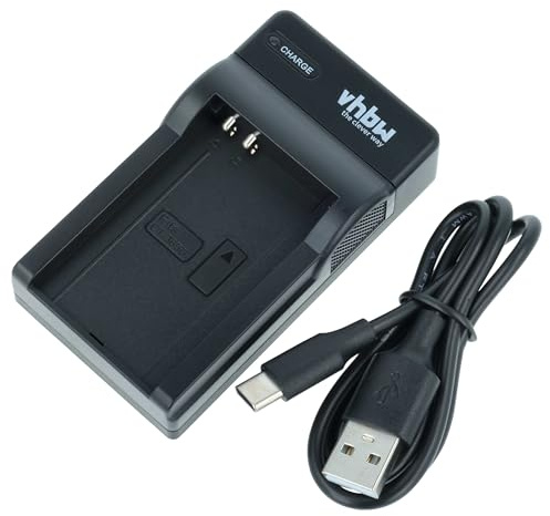 vhbw Cargador USB-C Compatible con Nokia BL-5C | BL-5CA, BL-5CB cámara videocámara/batería + cable USB-C + LED