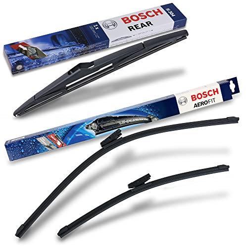 Bosch Scheibenwischer Heckwischer Vorne + Hinten, AF467 + H304, Wischer Scheibenwischerblätter Set für Frontscheibe und Heckscheibe, Passend für - FORD MONDEO 4 Turnier (BA7); VOLVO V60 I (155, 157)