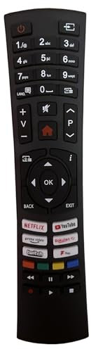 for bush rc4591p tv remote contro replacement for bush tv remote control LED QLED Smart TV DLED40FHDS QLED50UHDS QLED55UHDS DLED32FHDSC ELED24HDSA DLED43UHDHDRSC DLED50UHDHDRSB DLED65UHDHDRSB