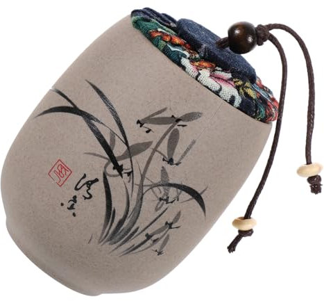 Garneck Keramik Teedose Für Losen Tee - Luftdichter Mit Deckel Im Vintage Design - Ideal Für Teeaufbewahrung Und Dekorative Küchenaccessoires