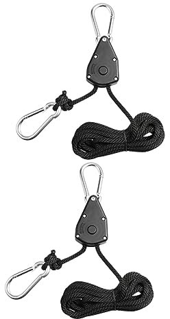 ibasenice 2pièces Lot De Cintres Pour Lampes De Culture Cordes Robustes De Suspension Pour Lampes De Culture Cordes De Levage Pour Ajustement Facile