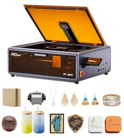 Creality Falcon A1 Pro 20W Lasergravierer Kit, 180W Vollständig Geschlossen, 600 mm/s, HD Smart Camera für Auto Focus, APP Steuerung & Touch Screen, Ideal für Holz & Metall, Klasse 1 Sicherheit