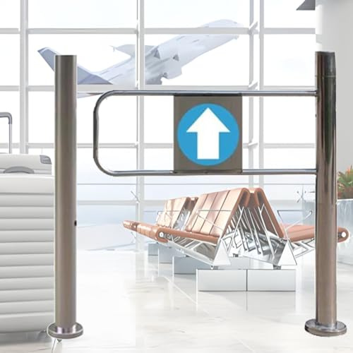 Porte à battant automatique en acier inoxydable pour entrée de magasin, supermarché, portail de sécurité et portail à double battant facile à installer.