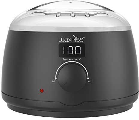waxkiss Digital Hair Removal Warmer with See-Through Lid and 14oz Pot
