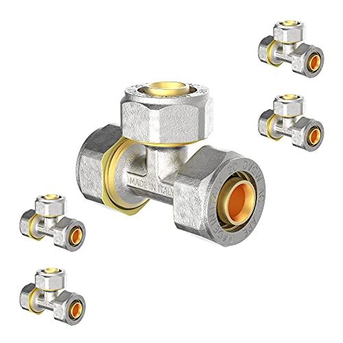 KIRCHHOFF | MSVR Rohr | 5er Set | Klemmringverschraubung 16 mm | Aluverbundrohr | für Heizung | Fußbodenheizung | DVGW zertifiziert | Trinkwasser geeignet | Made in Europe | 5 Stück