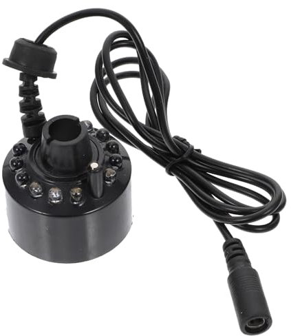 ULDIGI 1Stk für Aquarien aircot مكيف تبريد nebler für zimmerbrunnen Teichnebler Nebelmaschine Luftbefeuchter Zubehör für Aquarien Nebelmacher Steingarten Nebelmaschine Abs Black