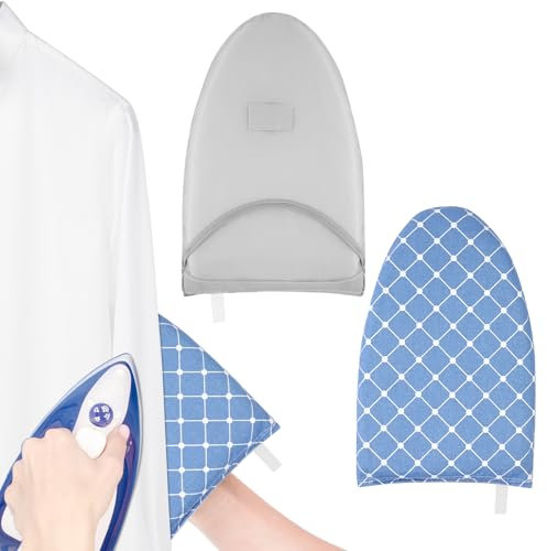 Vicloon 2 Pezzi Guanti da Stiro, Guanto da Stiro per Vapore per Indumenti con Passante per dita, Stiro Portatile, Resistente al Calore, Resistente all'Acqua, Resistente al Vapore, Antiscottatura