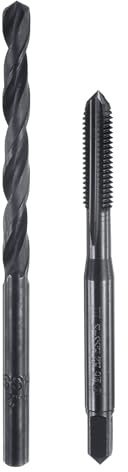 QUARKZMAN Set di Punte e Maschi per Filettare, M5 x 0.8 Metrico Maschi a Flauto Dritto & Punte da Trapano da 4.2mm, Kit Attrezzi per Filettatura in Acciaio HSS-6542