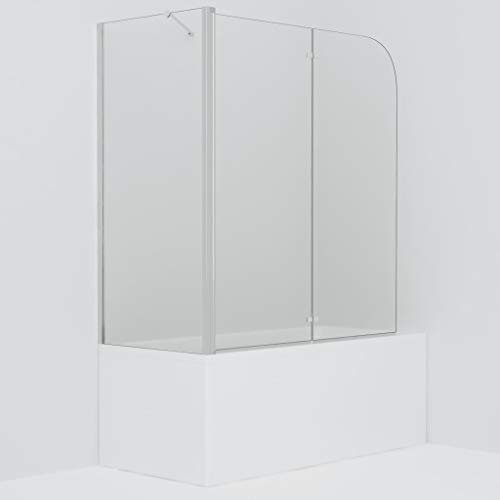 Festnight Cabina Doccia Angoalre con Porta Pieghevole,Box Doccia con Anta/Porta Pieghevole a Libro in ESG,Cabina Doccia con Anta Pieghevole 120x68x140 cm