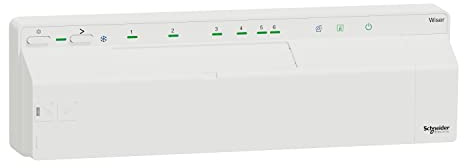 Wiser CCTFR6620 Barre de distribution pour chauffage au sol Régulateur les vannes de chauffage au sol pour un contrôle plus intelligent du chauffage (chauffage/refroidissement 24 V)