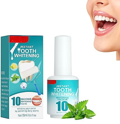 Vernice Sbiancante per Denti,Gel Sbiancante per Denti, Vernice per denti,Vernice Sbiancante Istantanea per Denti,Bianco Stretto per Denti Sensibili,Smalto per Denti Bianco Teso per Rimuovere Macchie