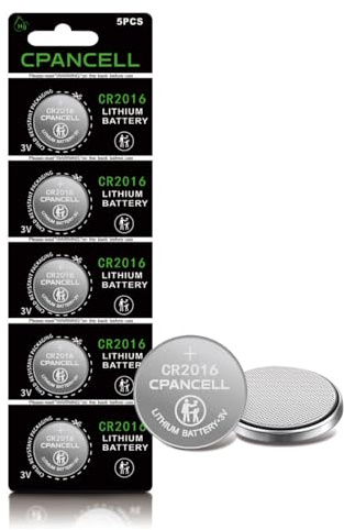 CPANCELL CR2016 3V Lithium Batteries High Capacity Battery (5 Pack)