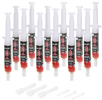 1000 Miglia BKR 3103 Lubricante Cadena Bicicletas ALL WEATHER - 144 ml(12 x12 ml), uso en todas las Condiciones de terreno, Jeringa con aplicadores Drop y Huggie System, fórmula fluorescente perfumada