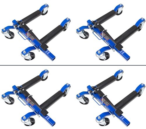 4 x Rangierhilfe mechanisch Wagenheber Autoheber Rangierroller Rangierheber KFZ
