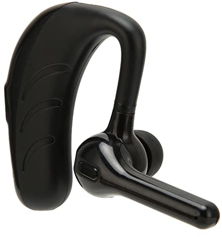 Cuffie Mono Sportive, Cuffie Monoorecchio Monoauricolare Nere Ergonomiche Leggere a Mani Libere con Riduzione del Rumore per lo Sport