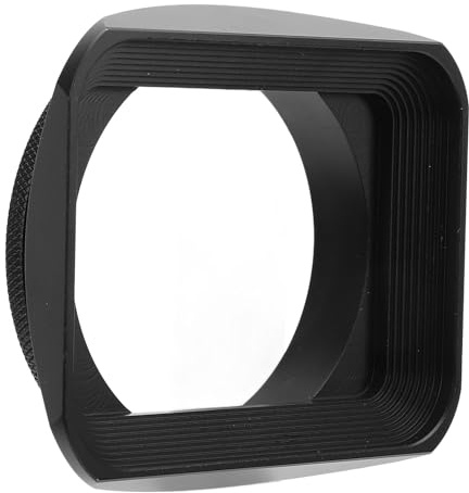 62 Mm Fyrkantig Metall Motljusskydd, Kamera Motljusskydd med Linsskydd, Trådinstallation Kompatibel med 62 Mm Linser