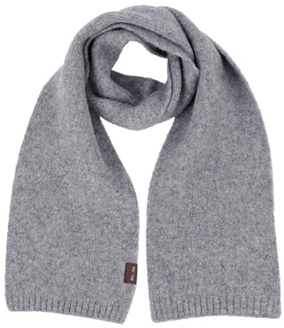 Meliyya Sciarpa invernale lavorata a maglia per bambini, 7,2% lana, arcobaleno, 120 x 13 cm, C-130 x 16 cm, grigio, 130*16 cm