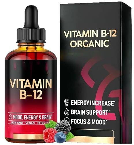 Vitamin B12 - För Kvinnor Och Män - Energiboost, Fokus Och Humör, Hjärnstöd - Maximerad Absorption
