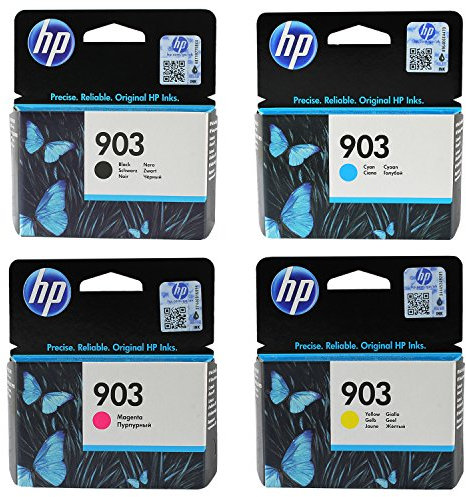 HP 903 Schwarz/ Cyan/ Magenta/ Gelb Original Druckerpatronen für HP Officejet, HP Officejet Pro