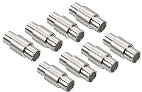 PATIKIL Línea Eje Espaciador, 8 Paquetes Patines Rodamientos Velocidad Espaciador Aluminio para 8mm Eje Rodillo, Plata
