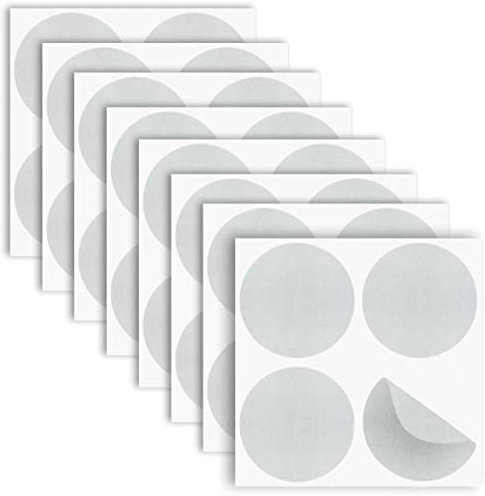 Autocollants Anti-Collision pour Vitre 32 Cercles Vinyle Adhésif Anti-Choc des Personnes et Oiseaux pour Fenêtre Verre Vitrine (5,5 cm, mat)