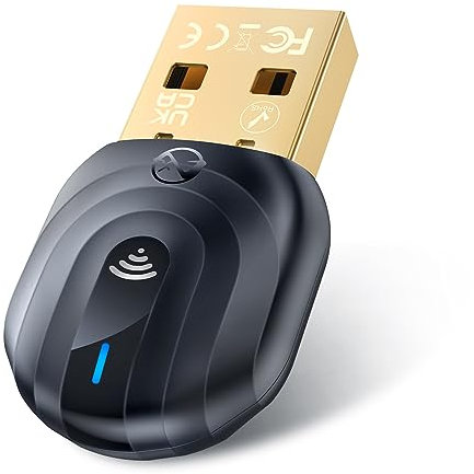 ZEXMTE USB Bluetooth Adapter for PC with FPC Antenna, 50M Long Distance Stable Signal Bluetooth Dongle, Plug & Play for Desktop Laptop, Windows 11/10/8