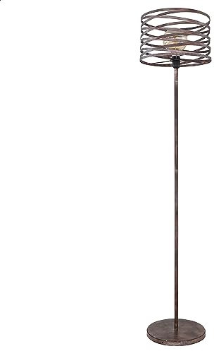 INNOVATE LED Stehlampe Wohnzimmer | Deckenfluter E27 Fassung | Stehlampe Vintage | Stehlampen mit Fußschalter | LED Deckenfluter Leuchtmittel | Standleuchte Retro rostfarben