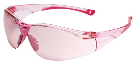 Calabria Drop Shot Pink Crystal Sport Safety Glasses for Pickleball Eye Protection for Women Pickleball Glasses for Men Racquetball Glasses for Men Cricket Glasses Safety Shades Squash Volleyball
