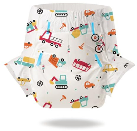 CutiePlusU Windeln für Erwachsene 10 Stück, Einweg-Inkontinenzslip mit Laschen für Frauen und Männer, maximale Saugfähigkeit über Nacht- Vielbeschäftigter Fahrer (Mittel 28-38)